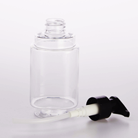 Flacon pompe transparent noir pour soins de la peau, 300 ml, en plastique PET, pour gel douche, shampoing, usage domestique