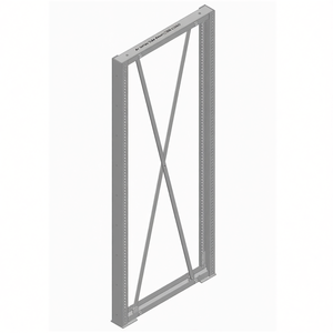 Composant d'étagère Fami Ar Series, panneau latéral L1300 H2510 bleu RAL5012 - Product Image 3