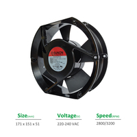 SUNON A2175-HBL TC.GN 172X150X51mm 220V AC 2800RPM 203CFM 26W Kugellager Kunststoffgehäuse Axiallüfter OEM ODM 1 Jahr Garantie
