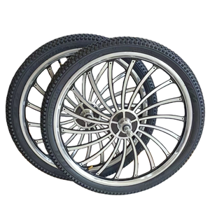 旅游自行车用铝镁合金轮辋上的高质量20x1.75/2.125/2.4英寸充气橡胶轮胎 - Product Image 4