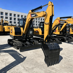Excavatrice hydraulique compacte SANY SY55U de 5,8 tonnes, excavatrice sur chenilles pour la construction - Product Image 3