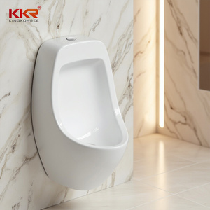 Moderne Milieuvriendelijke Keramische Waterloze Urinoirsensor Aan De Muur Gemonteerde Draagbare Badkamerfunctie Voor Duurzame Kantoorgebouwen - Product Image 6