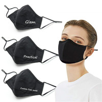 Masque en tissu réutilisable en gros, impression de logo personnalisé, personnalisation du logo, masque facial
