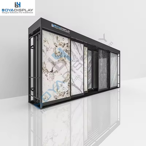 Venta directa de fábrica Horizontal Pull-Push Deslizante Metal Cerámica Piedra Mármol Cuarzo Muestra Estante - Product Image 1