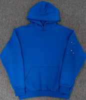 Hoodie Web OG Kualitas 5A Spider Hoodies Hitam/Navy/Abu-abu/Pink/Cokelat/Biru Langit Punk V2 untuk Pria Heavyweight Faded Washed
