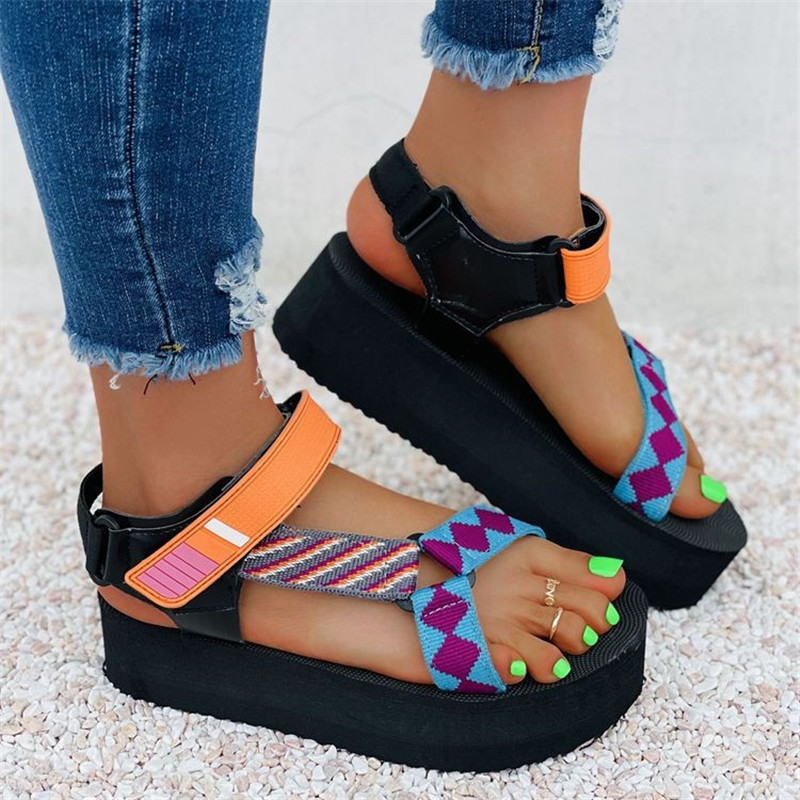 Women Fashion Foam Sole Sandals Outdoor Thin Soled Beach Casual Sandals Ladies