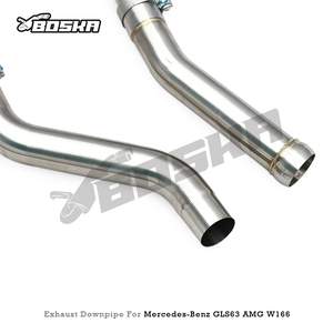 Tubo de Escape Personalizado con Catalizador Turbo para Mercedes-Benz GLS63 AMG W166 5.5T 2015-2019 Boska SS304, Tubo de Alto Flujo - Product Image 3