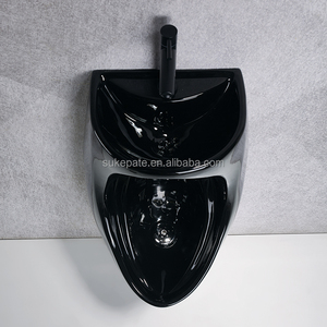 <span class=keywords><strong>Urinoir</strong></span> mural en céramique PATE pour hommes, WC mural pour salle de bain masculine avec lavabo intégré - Product Image 4