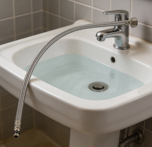 <span class=keywords><strong>Tuyau</strong></span> tressé en aluminium de 60 cm de qualité supérieure pour raccordement de plomberie - Product Image 2
