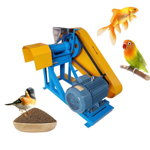 Máquina Extrusora de Alimentos para Mascotas, Fabricante de Pellets Motorizado Azul y Amarillo para el Procesamiento de Alimento para Perros - Product Image 5