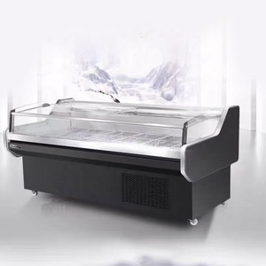 Refrigerador de exhibición para supermercados, tipo abierto, para alimentos preparados, pescado, mariscos, carne fría y congelada - Product Image 3