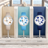 Joli cadeau, montre-bracelet pour femme, boîtier en alliage, bracelet en cuir, mouvement à quartz chinois, montre analogique pour femme, montre de soirée