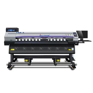 Высококачественные три или четыре печатающих головки Dx5 Skycolor H1 струйный принтер 1,8 м наружная печать:
