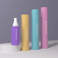 Botol Pompa Lotion Wajah Plastik PET Ukuran Perjalanan Runxuan 100ml Ukuran Mini 150ml Kemasan Perawatan Kulit Kosmetik 250ml Botol Wajah