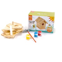Kit de maison d'oiseau en bois pour enfants et adolescents, bricolage, peinture, bricolage