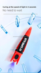 ปากกาซุปเปอร์กาว UV WYY47 สีแดง-ดำ เครื่องมือซ่อมแซมความแม่นยำสูง สำหรับอุปกรณ์อิเล็กทรอนิกส์และงานไฟฟ้า - Product Image 6