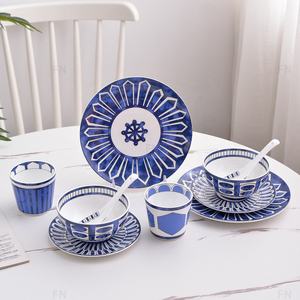Juego de Vajilla de Porcelana de Estilo Europeo, 10 Piezas, Platos y Tazones de Hueso de China, Precio Bajo al por Mayor - Product Image 1