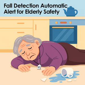 24/7 Notificación del cuidador y detección de caídas <span class=keywords><strong>Teléfono</strong></span> de ancianos con botón de pánico Sistema de <span class=keywords><strong>teleasistencia</strong></span> para ancianos Sistema de llamadas de buscapersonas - Product Image 6