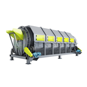 Rotationstrommelsieb für die Recyclingindustrie, Trommelsieb zur Trennung von Feststoffabfällen, Kunststoffen und Baumaterialien - Product Image 1