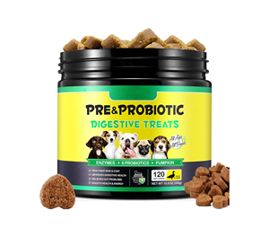 Probiotiques pour chiens sous forme de friandises molles aux ingrédients naturels pour renforcer l'immunité et la <span class=keywords><strong>protection</strong></span> contre les puces et les <span class=keywords><strong>tiques</strong></span> - Product Image 1