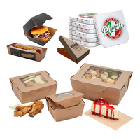 Großhandel Günstige Biologisch Abbaubare Kraft-Wellpappe Pasta-Kartons Fast-Food-Behälter Kundenspezifisch Bedruckte Liefer- und Takeaway-Pizzaboxen