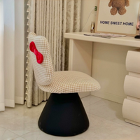 Fauteuil pivotant moderne en velours, une place, confortable, pour salon, bureau à domicile, salle à manger, chambre à coucher