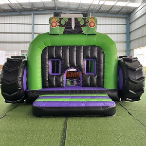 Structure gonflable Monster <span class=keywords><strong>Gravedigger</strong></span> Truck en PVC pour usage commercial extérieur avec souffleur d'air - Product Image 2