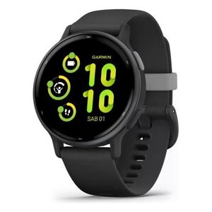 Montre connectée <span class=keywords><strong>Garmin</strong></span> <span class=keywords><strong>Vivoactive</strong></span> 5 42 mm avec écran AMOLED, moniteur de fréquence cardiaque, GPS, tracker de fitness, noir - Product Image 1