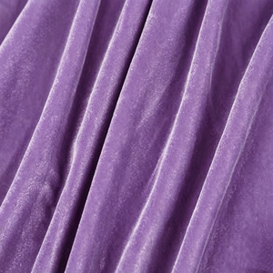 Customized 100% polyester dark <strong>purple</strong> solid woven <strong>velvet</strong> fabric Korean micro <strong>velvet</strong> 5000 dyed Abaya textile fabric dress - Product Image 3