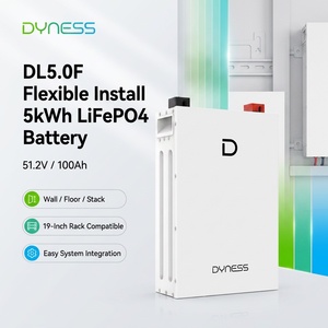 Dyness DL5.0F 5kWh 51.2V 100Ah Batería de pared ultrafina para el hogar, alternativa a Powerwall, 8000 ciclos, BMS inteligente, compatible con Deye - Product Image 2