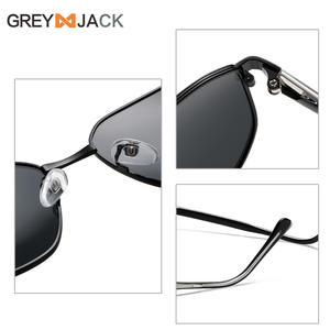 แว่นกันแดดโลหะแบบ unisex กรอบสีเงิน เลนส์ TAC ป้องกันรังสียูวี 400 ประเภท 3 สำหรับขับรถ ตกปลา ออกนอกบ้าน ปั่นจักรยาน แฟชั่น - Product Image 3