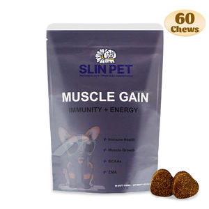 Nutrition hyperprotéinée <span class=keywords><strong>pour</strong></span> animaux de compagnie avec glucosamine et extrait d'Ashwagandha <span class=keywords><strong>pour</strong></span> faire progresser la force musculaire dans les produits OEM/ODM à mâcher doux <span class=keywords><strong>pour</strong></span> chiens - Product Image 1