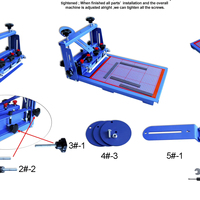 Nueva Máquina de Serigrafía para Camisetas de un Solo Color, Compacta y Ligera, Impresora de Etiquetas Manual, Certificación CE, 1 Año de Garantía