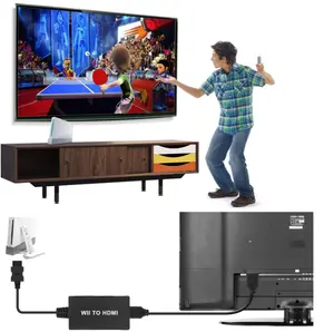 Bộ Chuyển Đổi Wii Sang HDMI Với Cáp HDMI Bộ Chuyển Đổi Wii Sang HDMI 1080P 720P Đầu Ra Video Và Âm Thanh Với Giắc Cắm 3.5Mm Hỗ Trợ Âm Thanh Tất Cả Các W