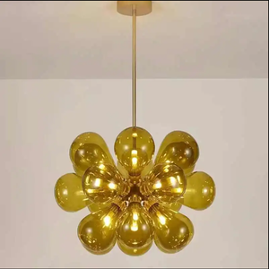 Moderno semplice stile nordico nuovo arrivo ciondolo luce <span class=keywords><strong>rosa</strong></span> blu <span class=keywords><strong>lampadario</strong></span> in vetro per la camera dei bambini Bar decorazione del soffitto - Product Image 4