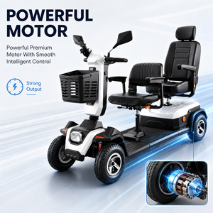 สกู๊ตเตอร์เคลื่อนที่ 4 ล้อ 950W 55Ah ระบบกันสะเทือนเต็มรูปแบบ ความเร็ว 15 กม./ชม. ระยะทาง 50 กม. รับน้ำหนักได้ 250 กก. รุ่น ES-L9 ES-L9 ES-L9 ES-L9 ขายส่ง - Product Image 6