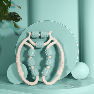 Rodillo masajeador de mano Abrazadera de pierna para piernas Terapia muscular Cuerpo Celluilte Reducción y rodillo de masaje de pies - Product Image 2