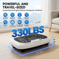 Plataforma Vibratoria con Certificación CE FCC de 200W, Bandas de Resistencia LED Antideslizantes para Uso Doméstico, Adelgazamiento Corporal, Venta al Por Mayor OEM