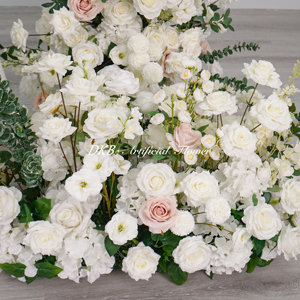 ดอกกุหลาบประดิษฐ์สำหรับงานแต่งงานซุ้มดอกโบตั๋นดอกไม้ผ้าไหมตกแต่งซุ้มสำหรับจัดงานแต่งงาน - Product Image 5