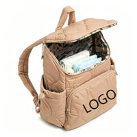 Sac à dos à couches matelassé et imperméable en polyester pour jeunes mamans, idéal pour l'hôpital et les trajets quotidiens