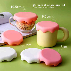 Customizable Logo Customized Color Size American Style Reusable Eco-Friendly Heat Resistant Silicone Snow Shape <b>Cups</b> <b>Saucers</b> - Product Image 5