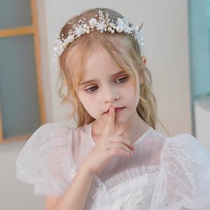 Fée bébé princesse fleur fille enfants bandeau diadème mariée cheveux accessoires couronne Halo mariage Communion casque - Product Image 3