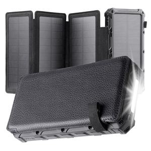 Banco de Energía Solar Multifuncional Personalizado de Gran Capacidad, Resistente al Agua, 20000 mAh, Carga Rápida Inalámbrica - Product Image 3