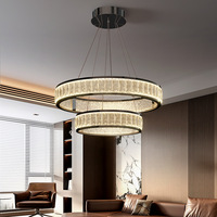 Nouveau Lustre en Cristal de Style Italien Minimaliste Moderne Simple Haute Luminosité Luxe pour Salons et Salles à Manger