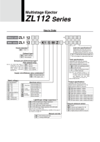 Ejecteur multi-étages série ZL112 sans valve