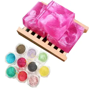 Brand Mcess FREE SAMPLES epoxy resin soap candle watercolorful painting make up pearlescent mica pigment powder