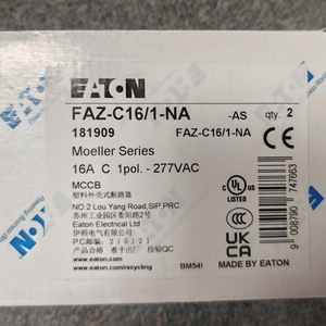 อีตัน มอยเอลอร์ เบรกเกอร์ขนาดเล็ก FAZ-C16/1-NA 16A C Curve 240V แบบติดตั้งบนราง MCB - Product Image 5