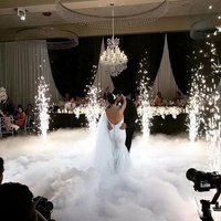 Machine à feux d'artifice froids blancs 750W pour intérieur, fontaine à étincelles pour scène de mariage, étincelles de feux d'artifice à glace sèche pour effets scéniques de mariage