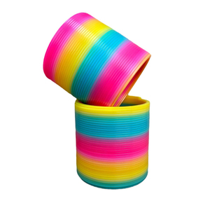 15cm X 15cm renkli büyük Jumbo sihirli Slinkying bahar bobin gökkuşağı yağ oyuncak - Product Image 4