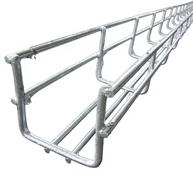 Factory Direct Steel Wire Mesh Cable Basket No Sharp Edges Grid Cable Tray for Commercial Building Power Cable Organizing